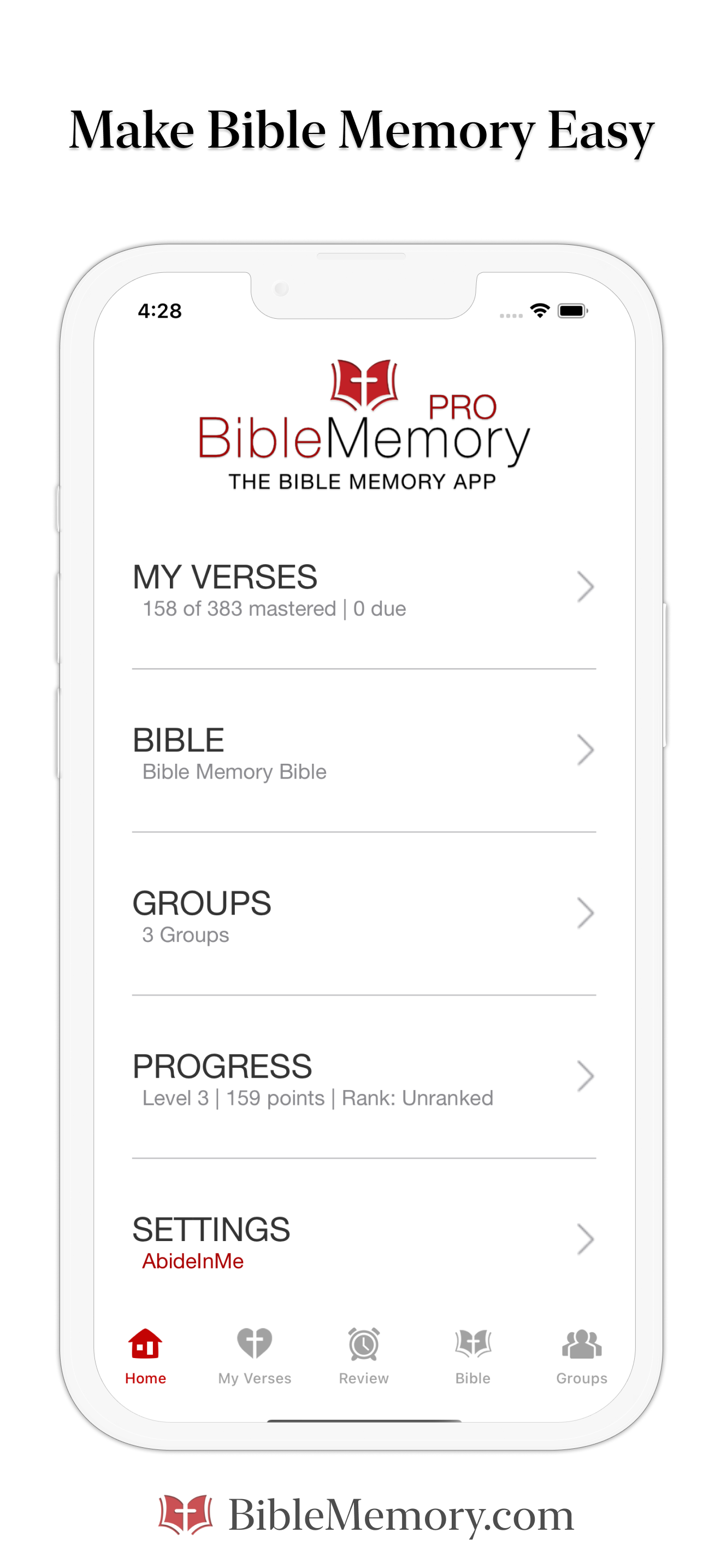 The Bible Memory App screenshot 1